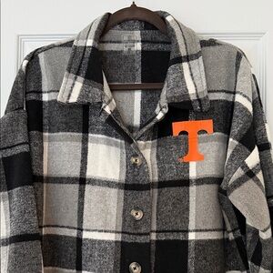 Tennessee Plaid Button-Up Flannel shirt
